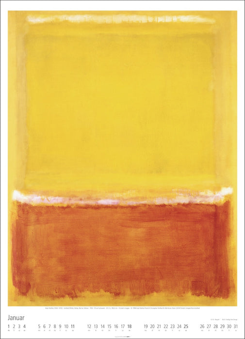 Weingarten Kalender 2026 - Mark Rothko