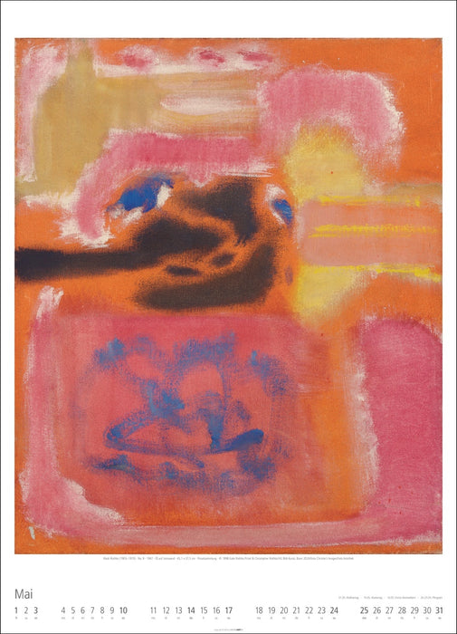 Weingarten Kalender 2026 - Mark Rothko