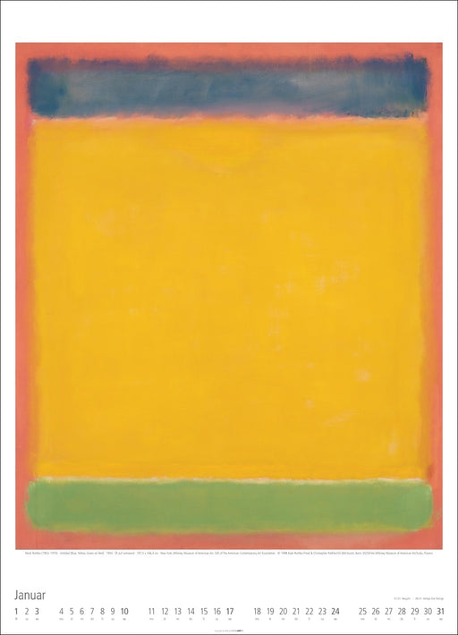 Weingarten Wandkalender Mark Rothko - 2027