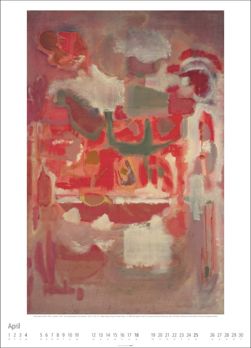 Weingarten Wandkalender Mark Rothko - 2027