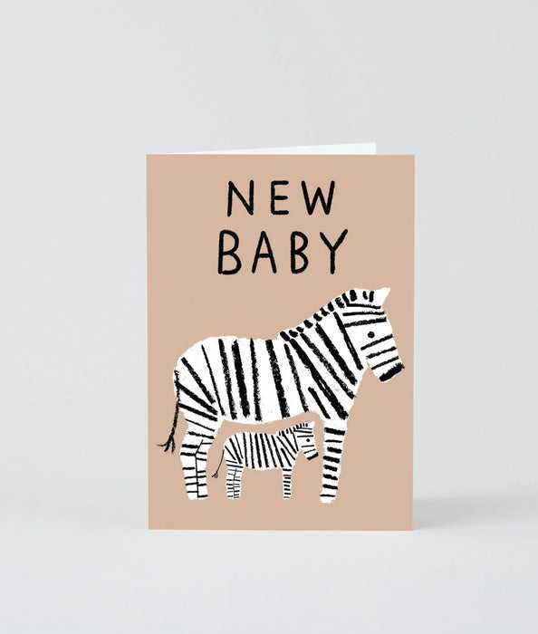 Glückwunschkarte „New Baby Zebras“