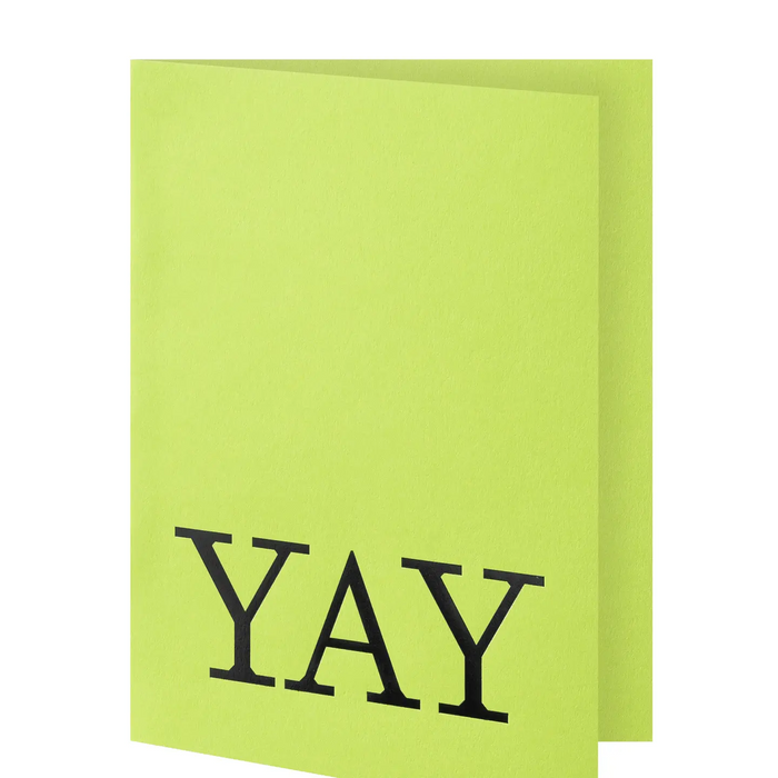 Grußkarte - Yay