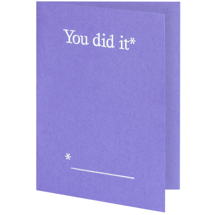 Grußkarte - You Did It*
