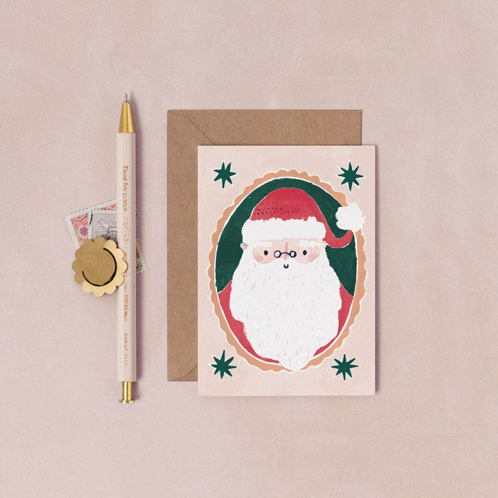 Grußkarte - Santa Mini