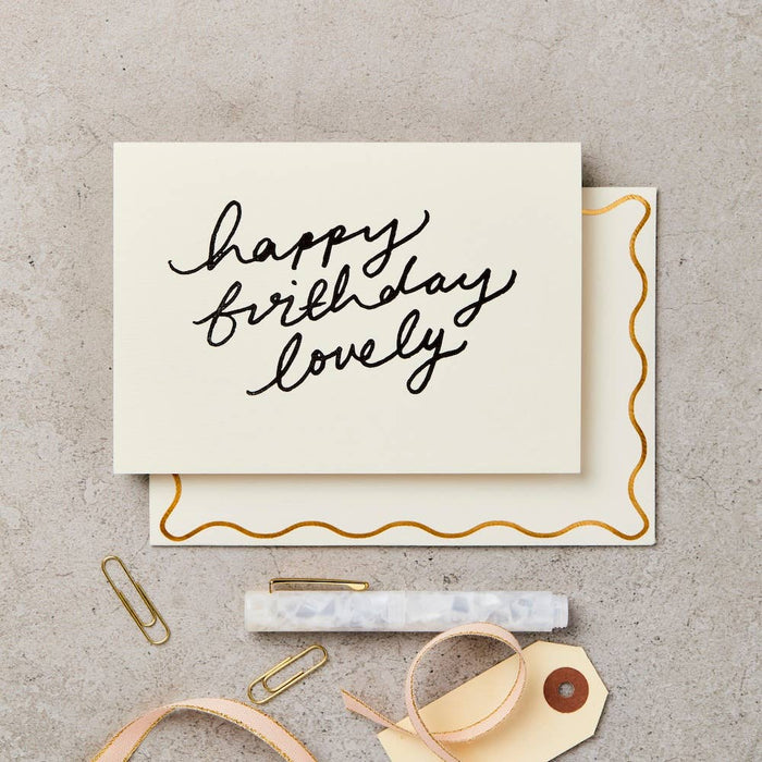 Grußkarte - Happy Birthday Lovely