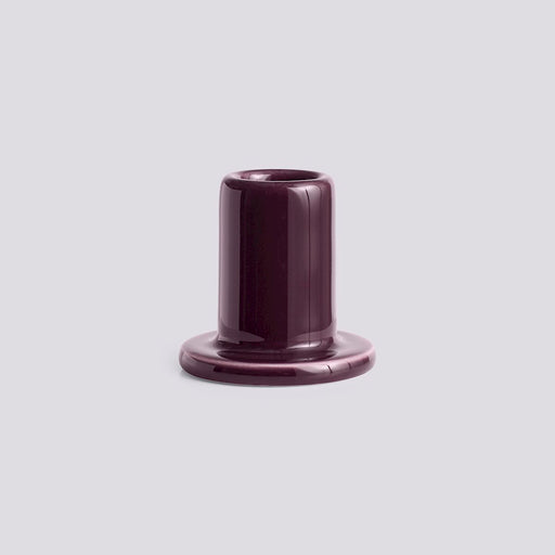 HAY Tube Candle Holder - Small - Bordeaux