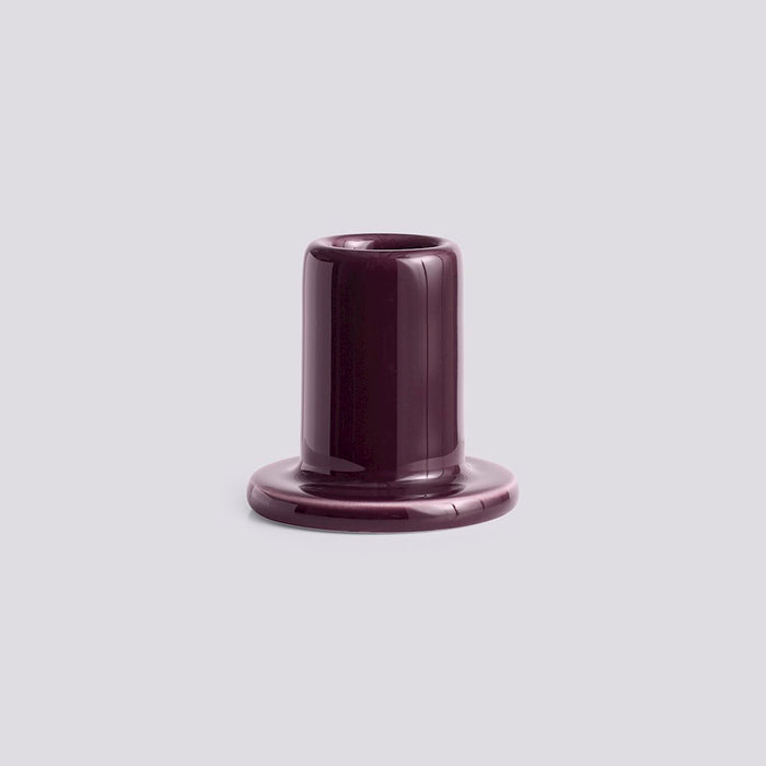HAY Tube Candle Holder - Small - Bordeaux