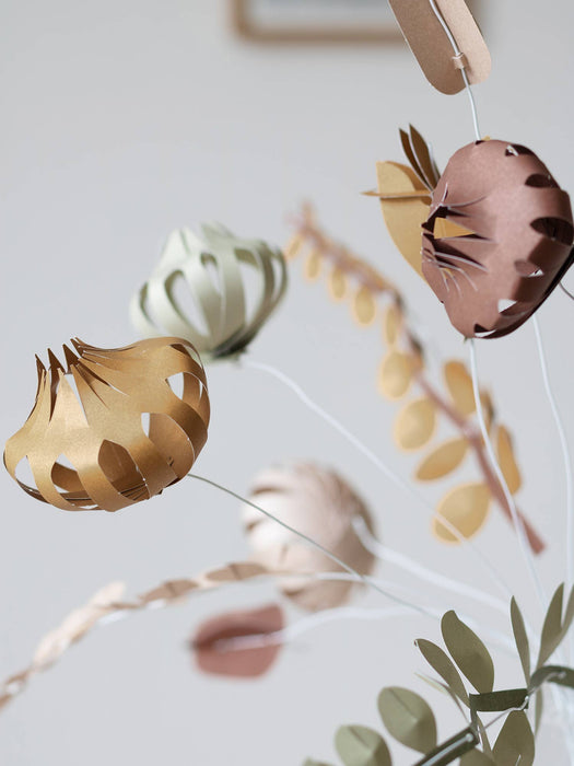 FIELD großer Papierstrauß - 12 pastellfarbene Blumen