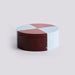 HAY Tin Container Round - Burgundy And Ice Blue