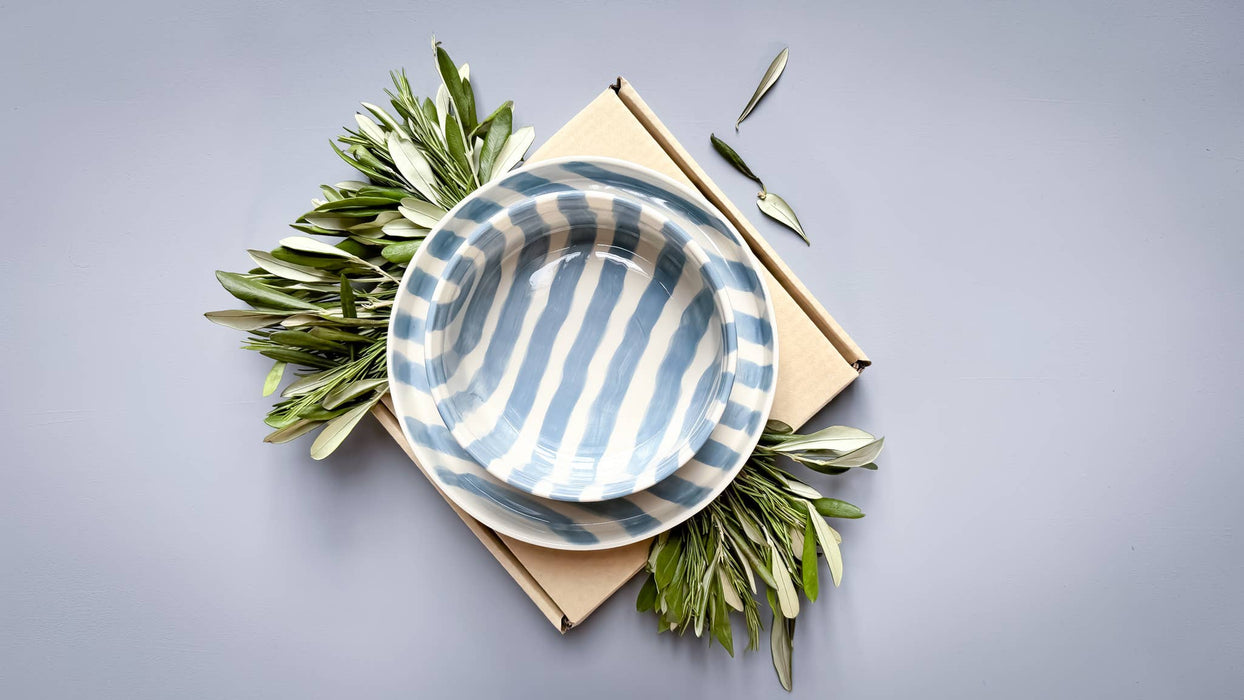 Schale Stripes - morning azzurro