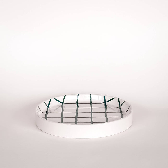 Teller Grid Klein - Gentle Green