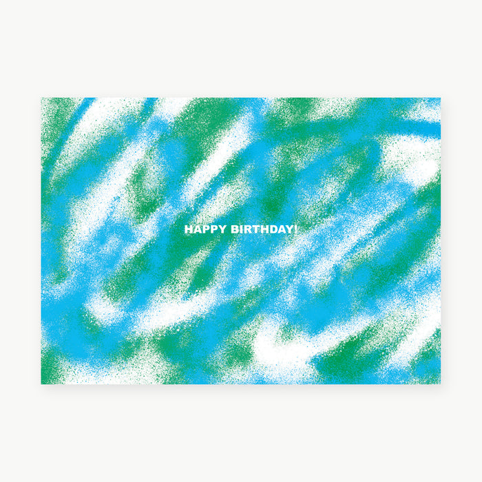 Postkarte - Birthday Swirl