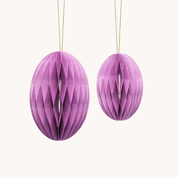 by Vivi. Osteranhänger aus Papier Eier-Set  - Lavender