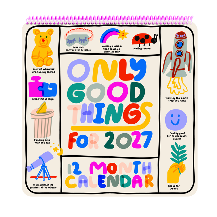 Only Good Things 2027 - 12‑Monate-Wandkalender