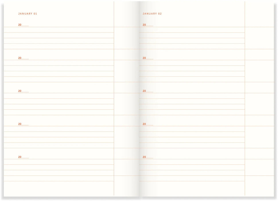 A-Journal A Line a Day - Lavender Stripes