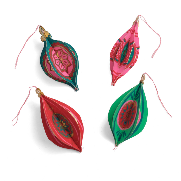 Ornaments - Genähte Papierornamente