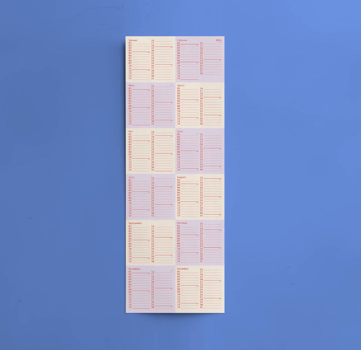 SQUARES Wandkalender 2026