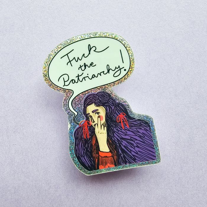 Sticker Fuck the Patriarchy klein – Mini Vinyl