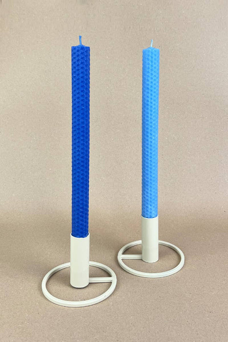 Bienenwachs Stabkerzen - blue & ocean