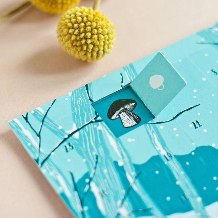 Adventskalender Postkarte Waldtiere A6