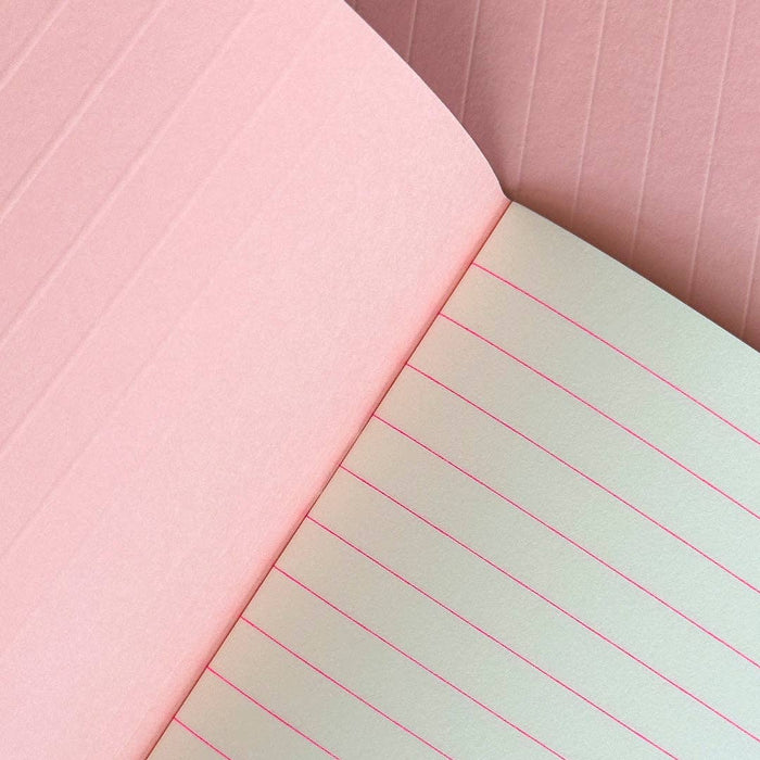 Grid Powdered Pink Notizbuch Premium