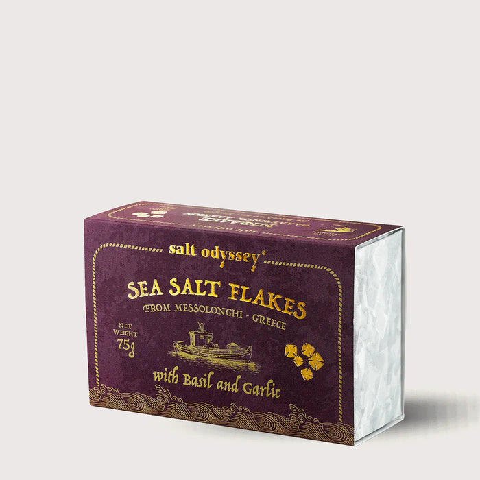 Meersalz- Flocken Knoblauch Basilikum 75 g
