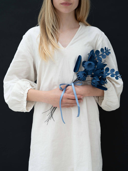 FIELD flowers small - dusk blue (6 Blumen)