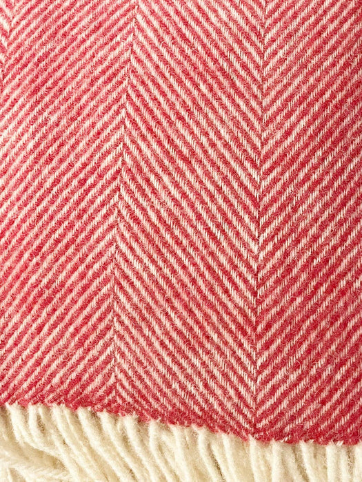 Wolldecke / Kuscheldecke herringbone brick ltd.