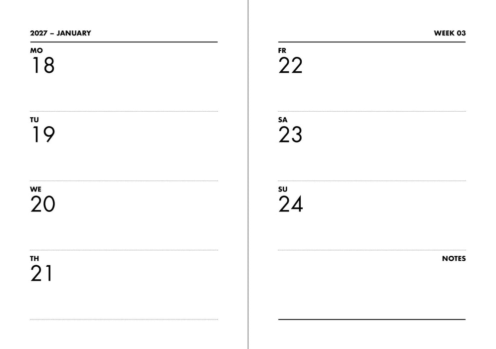 Pocket Kalender / Planner 2027 (DIN A6)
