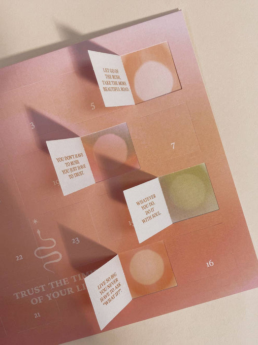Adventskalender mit 24 Affirmationen - Trust the Timing