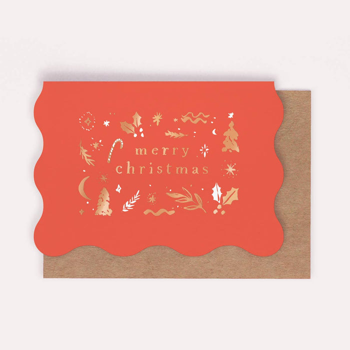 Grußkarte - Symbole Weihnachtskarte