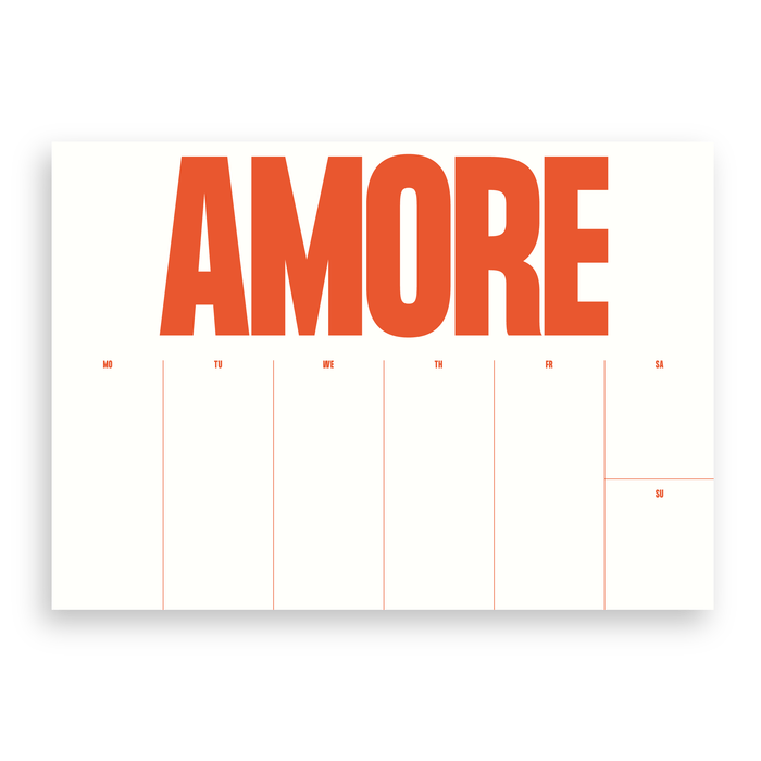 Wochenplaner - Amore A4 - Weekly planner