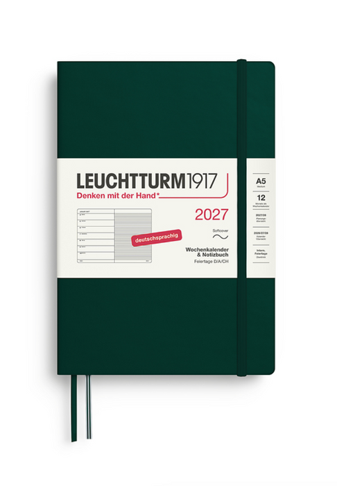 Wochenkalender & Notizbuch Medium (A5) 2027