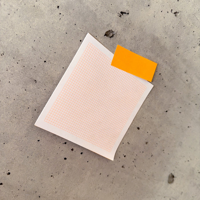 FOX & POET Zettelklotz - Neonorange