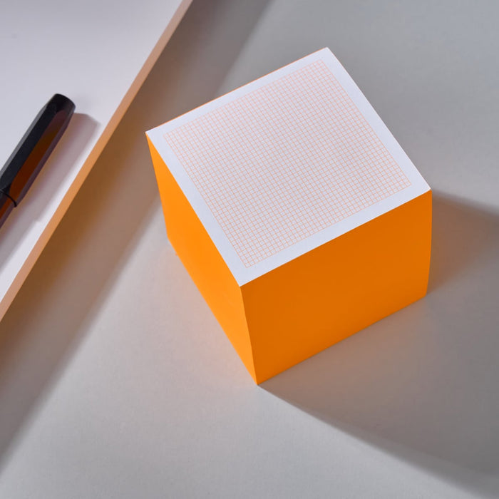 FOX & POET Zettelklotz - Neonorange