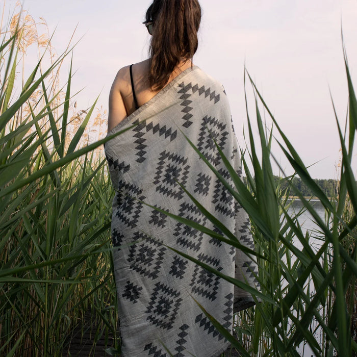 Kilim Gray Towel