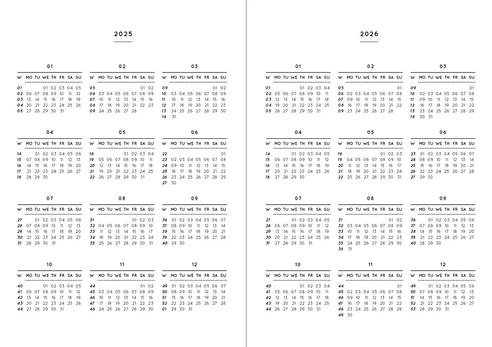 Pocket Kalender A6 - 2025