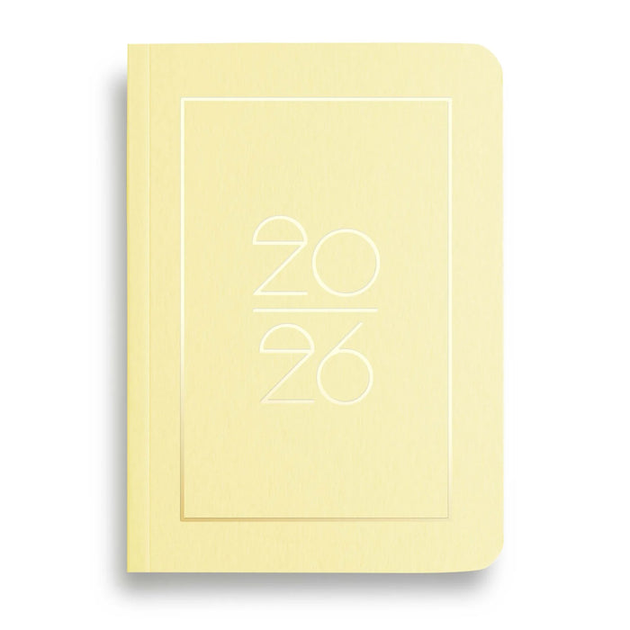 NAVUCKO. Pocket Kalender A6 - 2026 - Sorbet Yellow