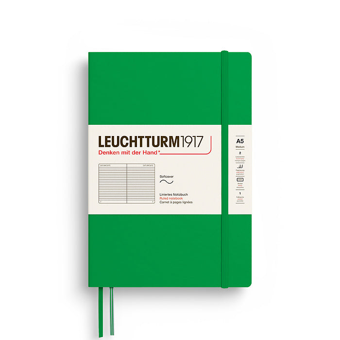 Notizbuch Medium (A5) - Softcover - 123 nummerierte Seiten