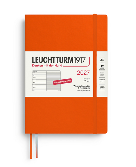 Wochenkalender & Notizbuch Medium (A5) 2027