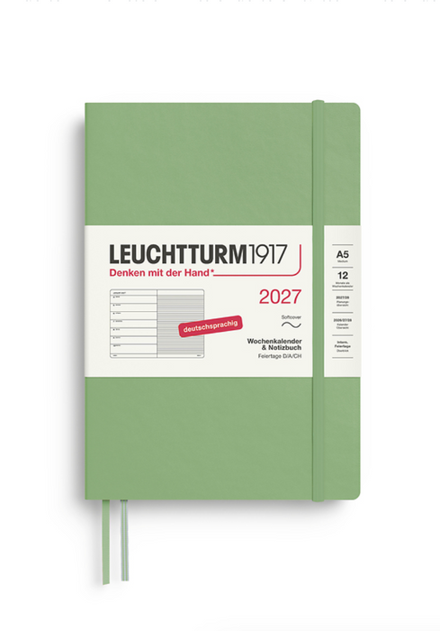 Wochenkalender & Notizbuch Medium (A5) 2027