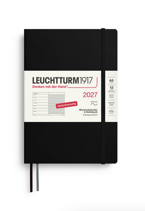 Wochenkalender & Notizbuch Medium (A5) 2027