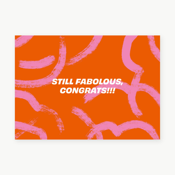 Postkarte - still fab