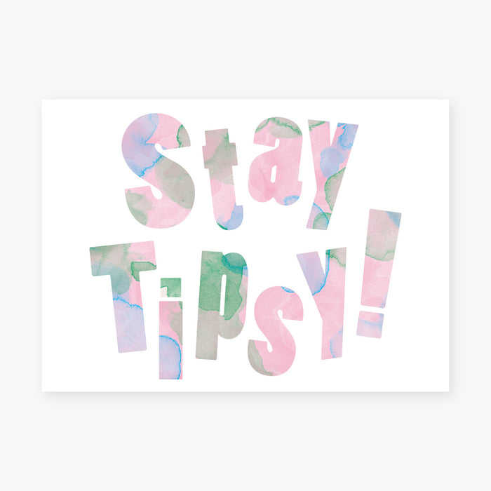 Postkarte - tipsy