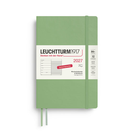 Leuchtturm Wochenkalender & Notizbuch - Paperback (B6+) - 2027 - Salbei