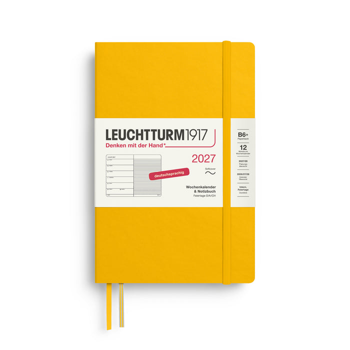 Leuchtturm Wochenkalender & Notizbuch - Paperback (B6+) - 2027 - Sunflower
