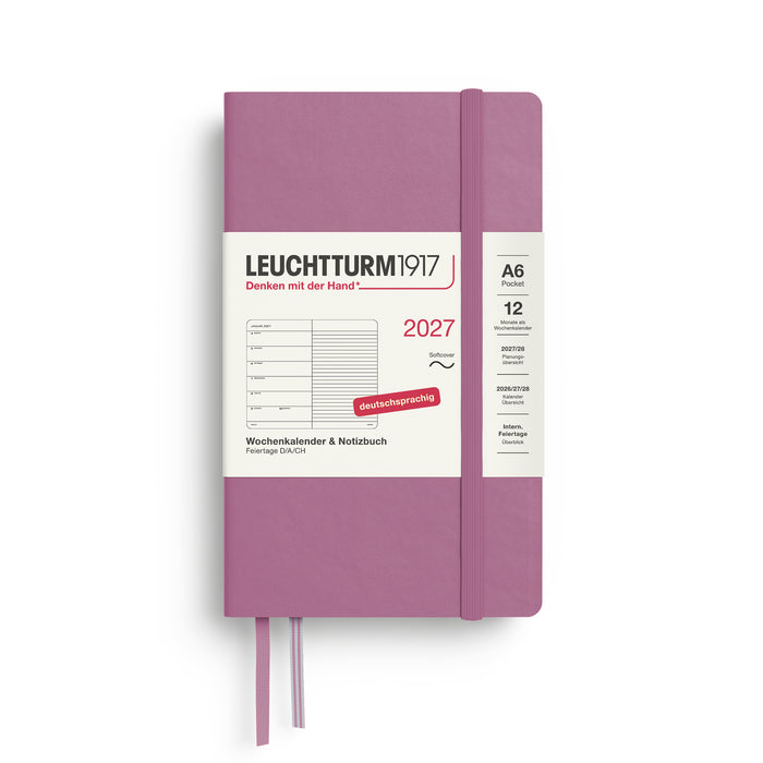 Wochenkalender & Notizbuch - A6 Pocket - 2027 - Deutschsprachig