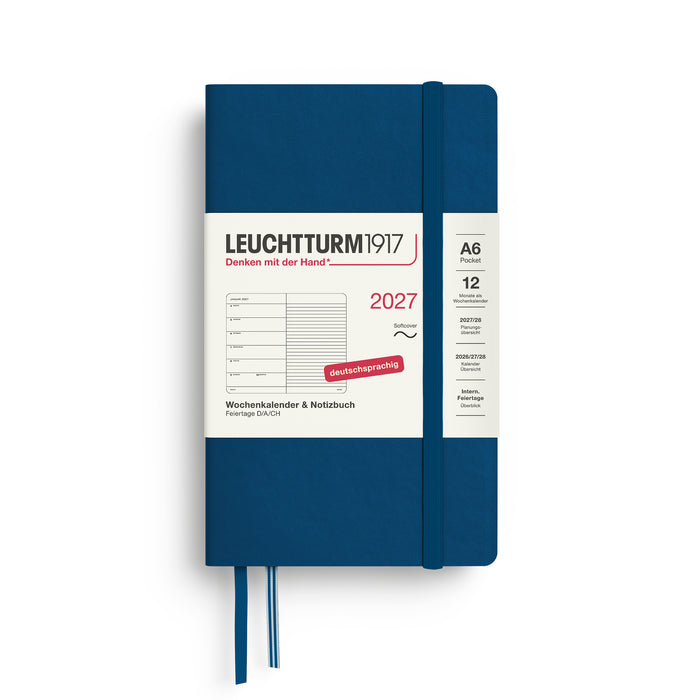 Wochenkalender & Notizbuch - A6 Pocket - 2027 - Deutschsprachig