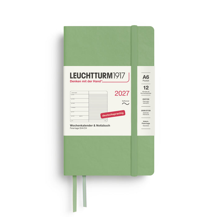 Wochenkalender & Notizbuch - A6 Pocket - 2027 - Deutschsprachig