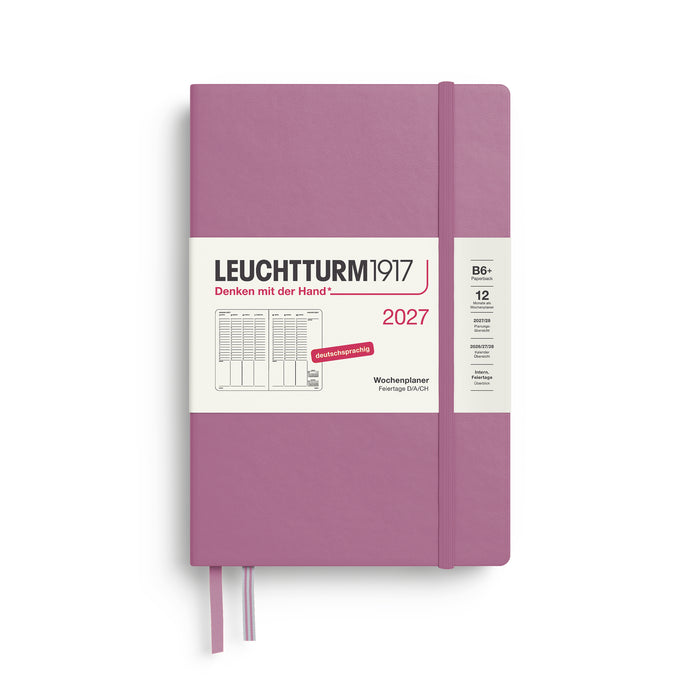 Leuchtturm Wochenplaner Paperback B6+ - Hardcover  - 2027 - Dusty Rose